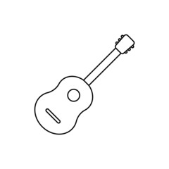 Guitar line icon
