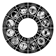 Star signs horoscope zodiac astrology symbols