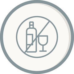 No Alcohol Icon