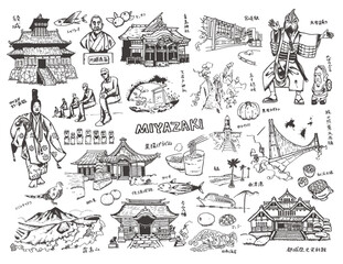 宮崎県イラスト