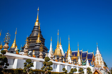 Fototapeta premium Wat Ban Den or Wat Banden complex temple in Mae Taeng District, Chiang Mai, Thailand