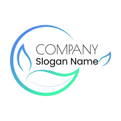 Logo with blue and green color