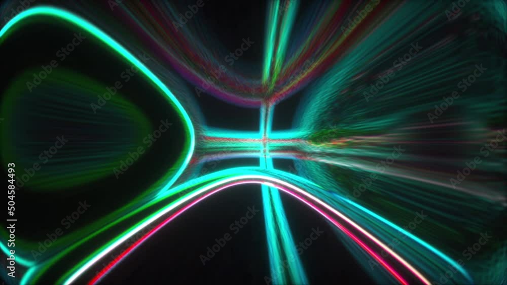 Poster glow band lines. computer generated 3d render