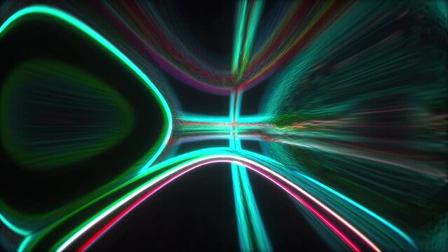 Glow band lines. Computer generated 3d render