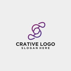 Smart and creative letter s logo design, letter s technology logo. vector logotype