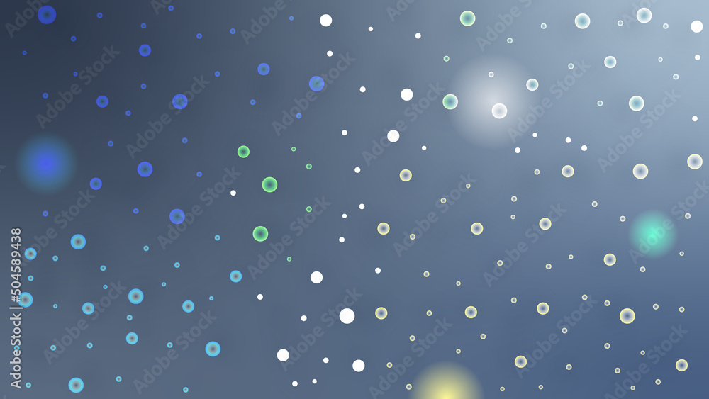 Poster abstract circle shapes with gradient background vector illustration.