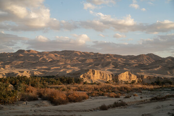 view of old Tamerza -Tozeur governorate - Tunisia 