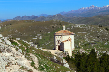 Santa Maria della Pietà Church near the fortress of Rocca Calascio. Santa Maria della Pietà is an...
