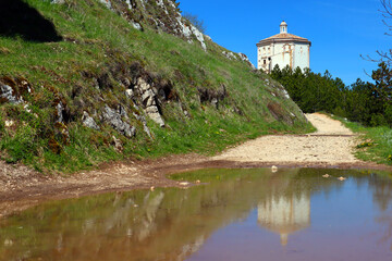 Santa Maria della Pietà Church near the fortress of Rocca Calascio. Santa Maria della Pietà is an...