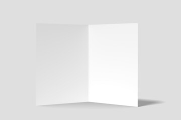 Realistic invitation card mockup blank 