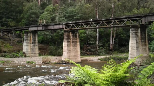 Gippsland steam train railway tracks