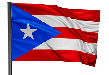 Fototapeta na wymiar Puerto Rico national flag