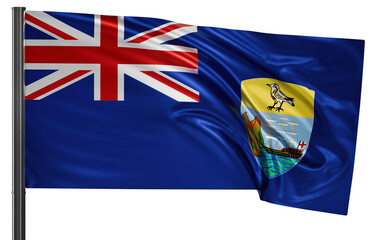 Fototapeta premium Saint Helena national flag