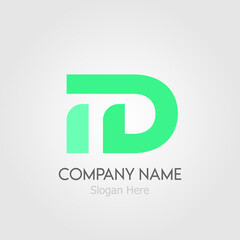 green company logo with gray background