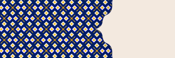 Islamic Arabic Luxury Style Ramadan Kareem Eid Mubarak Arabesque Border Frame Sale Banner