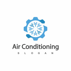 Air Conditioning Logo, HVAC Logo Concept