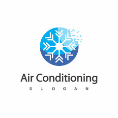Air Conditioning Logo, HVAC Logo Concept