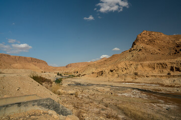 Fototapeta na wymiar views of Selja Gorges -western Tunisia -Gafsa governorate - Tunisia