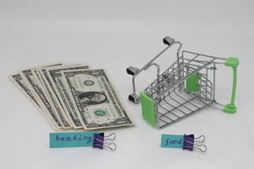 Banknotes are intended to pay for heating. The concept of increasing the cost of heating, payments...