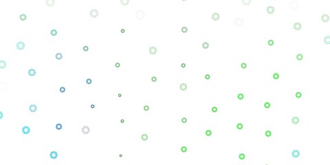 Light multicolor vector backdrop with dots.