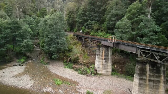 Gippsland steam train railway tracks