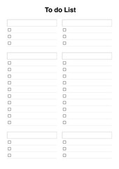 To do list with notes printable - obrazy, fototapety, plakaty