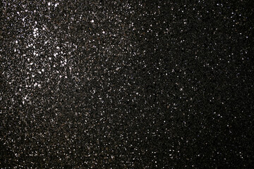 black white bokeh. Bokeh lights on a black background, shot of flying drops of water in the air,...