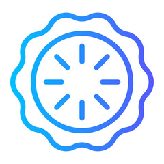 apple pie gradient icon