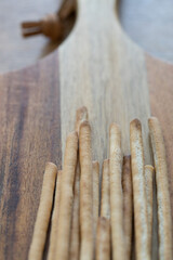 Grissini - dünne, mürbe Brotstangen aus Hefeteig