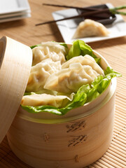 steamed pot stickers
