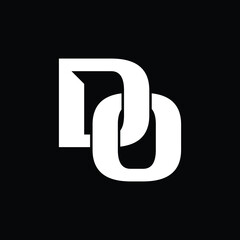 DO logo initial letter design template vector