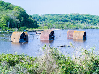 【岡山県】牛窓にある水没廃墟　Gファーム / 【Okayama】Submerged ruins in...