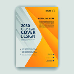 Corporate business annual report cover page design templates