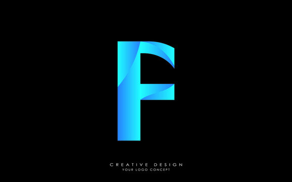 F letter logo design template vector