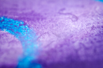Extreme close up of watercolor on paper texture