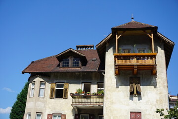 Wooden old house in the village
