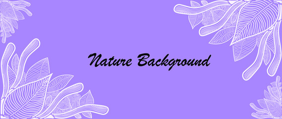 Leaf pattern. Leaf pattern. Used for background. purple background wallpaper with white stripes The middle zone is for placing text.