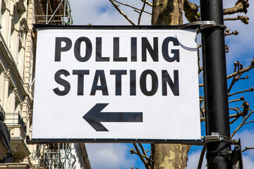 Polling Station in London, UK