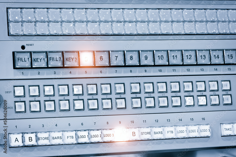 Poster Control panel texture with lots of buttons