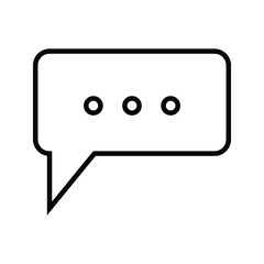 Naklejka premium Chat and Speech Bubble Iicons on White Background. Vector