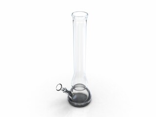Long Glass Bong

A long glass bong or smoking pipe, glass hookah illustration
