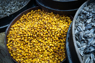 roasted corn nuts, crispy corn snack 