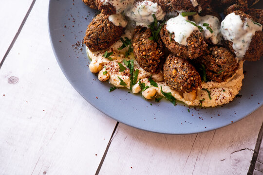 Falafel mit Hummus