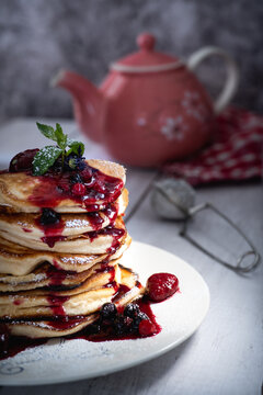 Pankakes mit Beeren