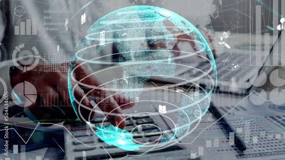 Poster conceptual people network linking and connection . 3d render computer graphic .