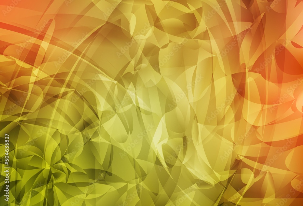 Aufkleber light red, yellow vector pattern with random forms.