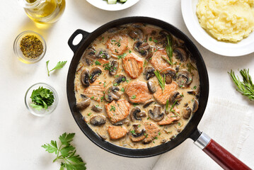 Pork medallions with mushroom sauce