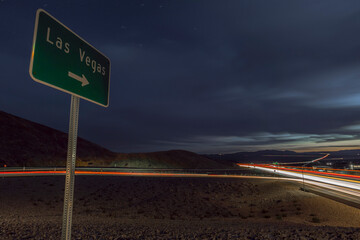 Road to Las Vegas sign