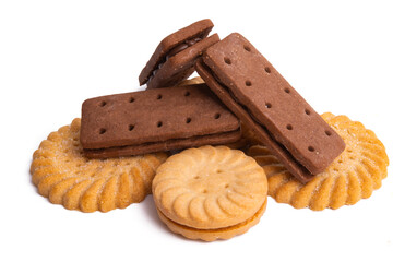 butter cookies isolated