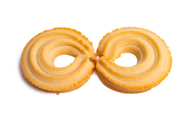 butter cookies isolated